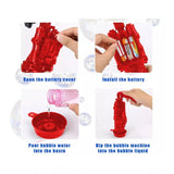Assorted color Electric Gatling Bubble Gun for Kids (8-hole), promoting safe, fun bubble play