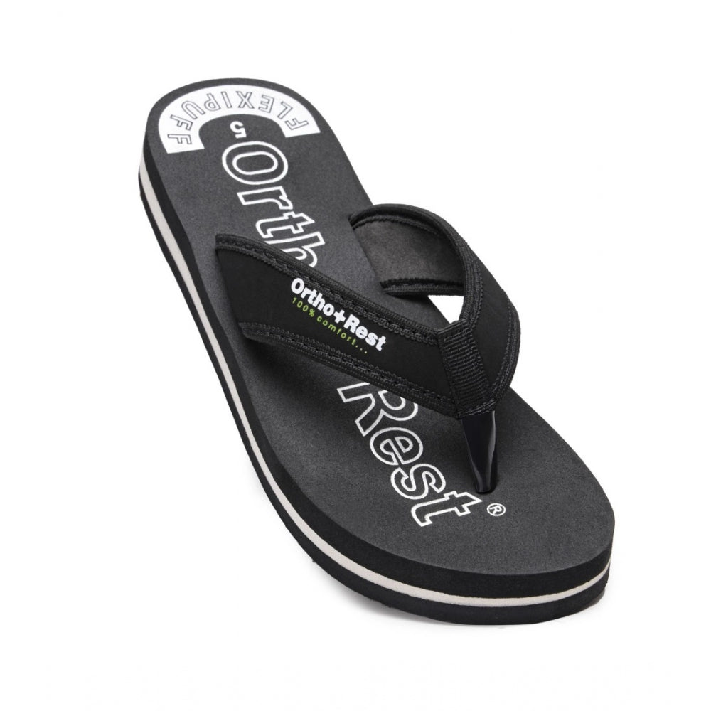 Black rubber comfortable doctor slipper and flip flop