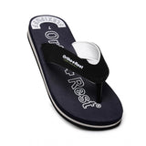 Black rubber slipper with black strap