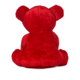 Red cotton fiber mother-and-baby teddy bear, perfect gift for loved ones, versatile placement options including car dashboard, office, or home