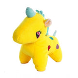 Cotton fiber yellow plush unicorn toy - great for car dashboard, office, or home as a thoughtful gift; actual product color may slightly vary