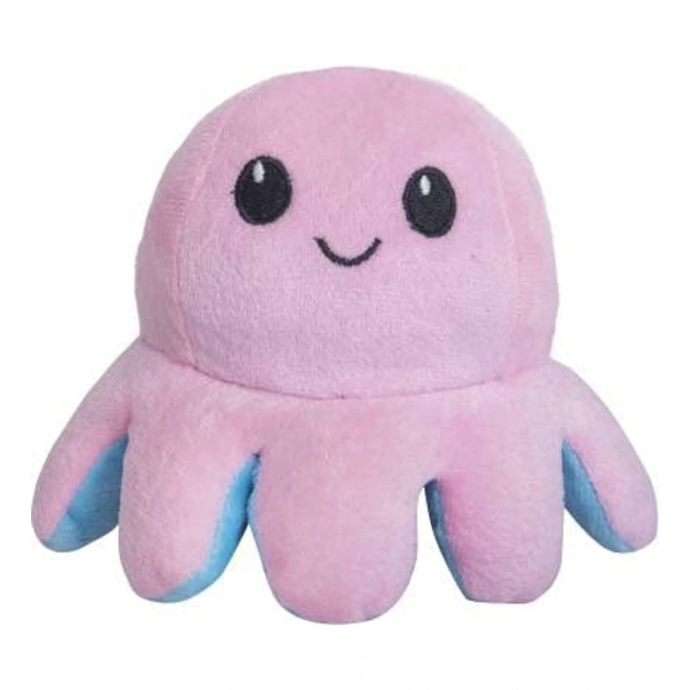 Blue reversible cotton fiber Flip Octopus toy, ideal for car dashboard, office, or home decoration, great gift idea