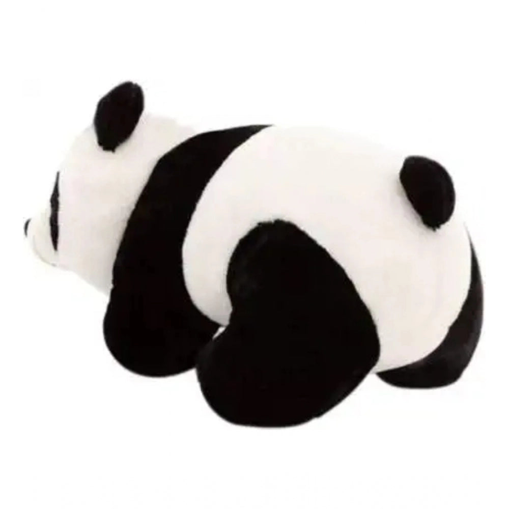Black cotton fiber panda plush toy, adorable and versatile home decor or thoughtful gift