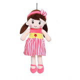 Plush pink cotton doll, versatile seating companion for car dashboard, office, or home, perfect gift for loved ones