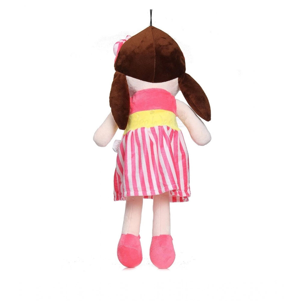 Plush pink cotton doll, perfect decor for car, office, or home, ideal gift for loved ones