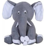 Grey cotton fiber elephant toy, perfect for cars, offices, homes, or gifts