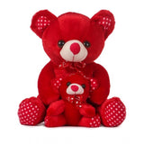 Red cotton fiber mother-baby teddy bear, perfect for cars, offices, homes, or gifts