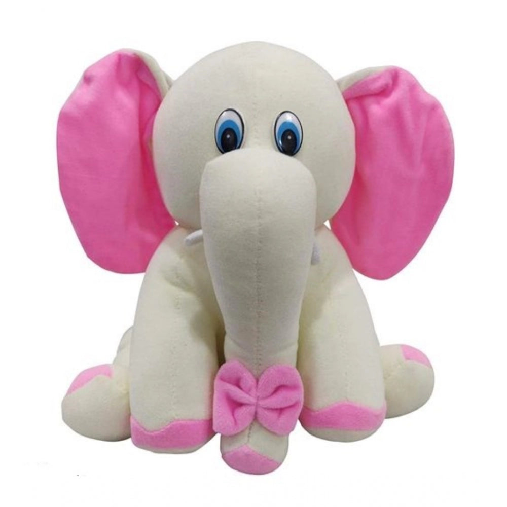 Cotton fiber pink Appu elephant plush toy, perfect for cars, offices, homes, and gifts