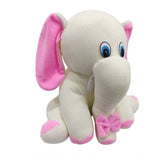 Pink cotton fiber plush big Appu elephant toy, ideal for car dashboards, offices, homes, or as a gift