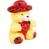 Yellow cotton fiber Heart Cap Teddy Bear, ideal for cars, offices, homes or gifts