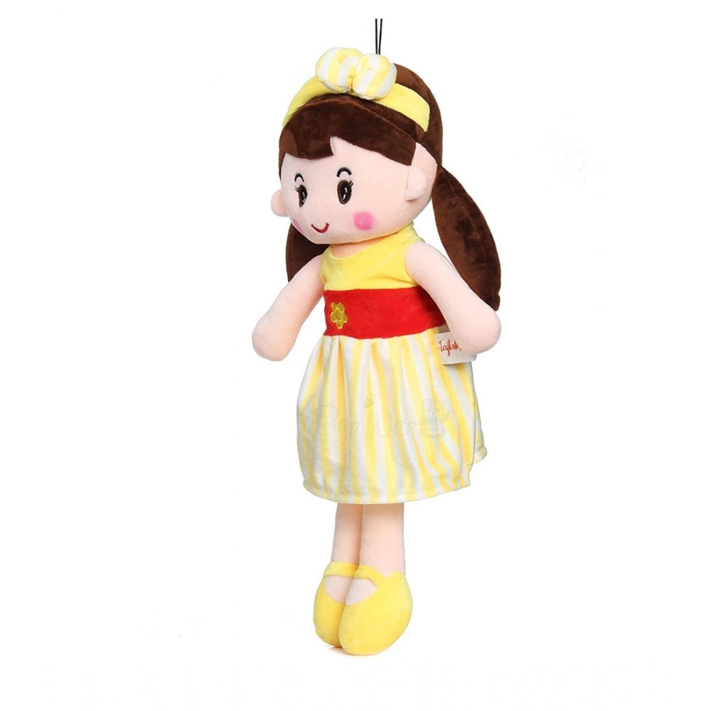 Yellow cotton fiber plush doll, versatile design for car dashboard, office, or home - perfect gift