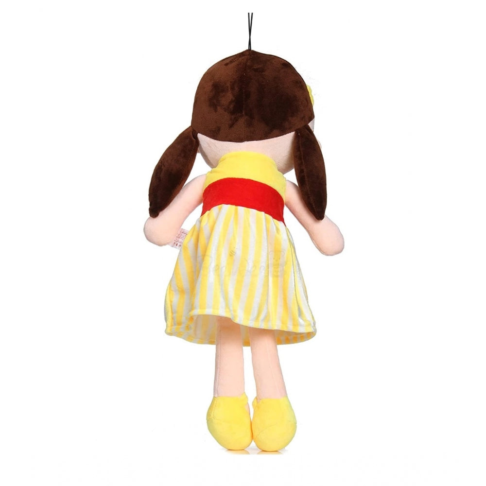 Yellow cotton fiber plush doll, ideal for cars, offices, homes & gifts. May have slight color variation