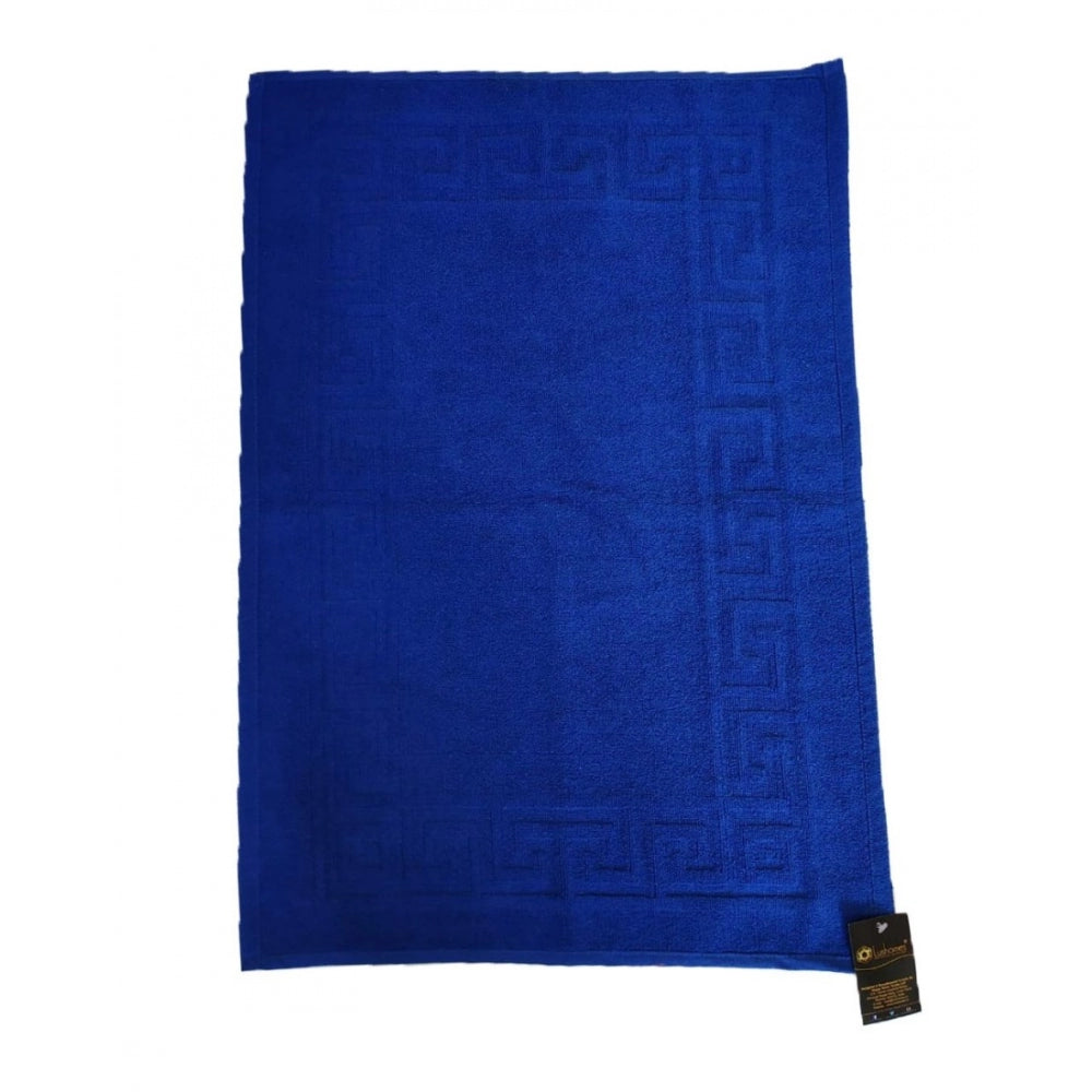 Solid Cotton Hotel Bathmats (Blue) - GillKart