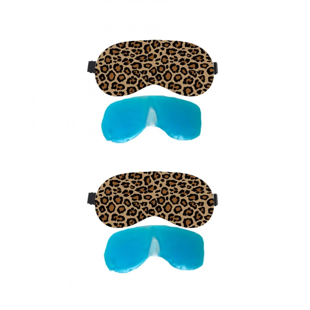 Multicolor printed polyester unisex eyemasks for everyday use, vivid pattern