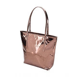 Copper synthetic shoulder bag