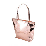 Rose gold synthetic fabric shoulder bag women's handbag