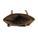 Light brown textured shoulder bag