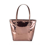 Copper synthetic shoulder bag