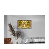 Multicolor painting of Lord Shiva with a synthetic photo frame