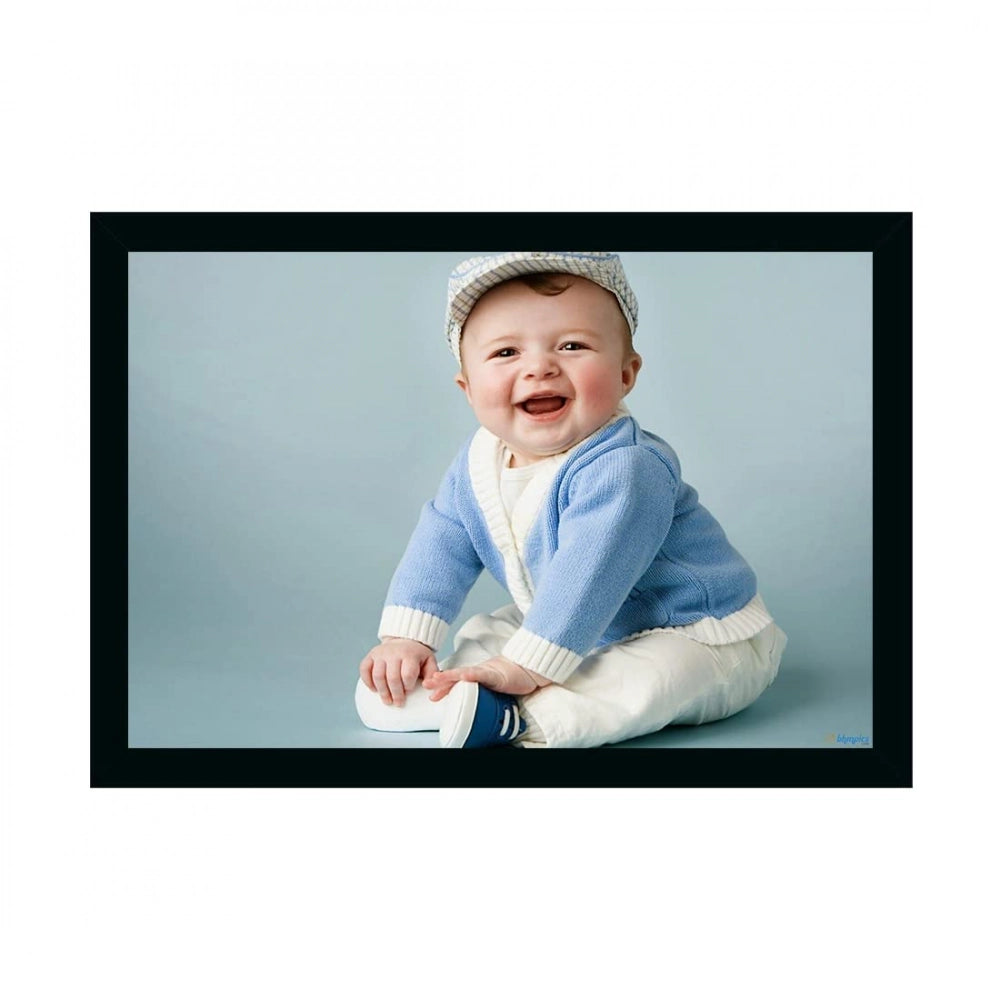 Baby portrait painting on a frame