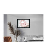Multicolor baby photo painting on canvas with synthetic frame, 16x24 inch