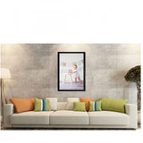 Multicolored photo frame wall art baby painting