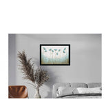 Flower Painting with Synthetic Photo Frame (Multicolor)
