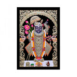 Multicolor Shrinathji painting with synthetic photo frame. Synthetic frame, colorful