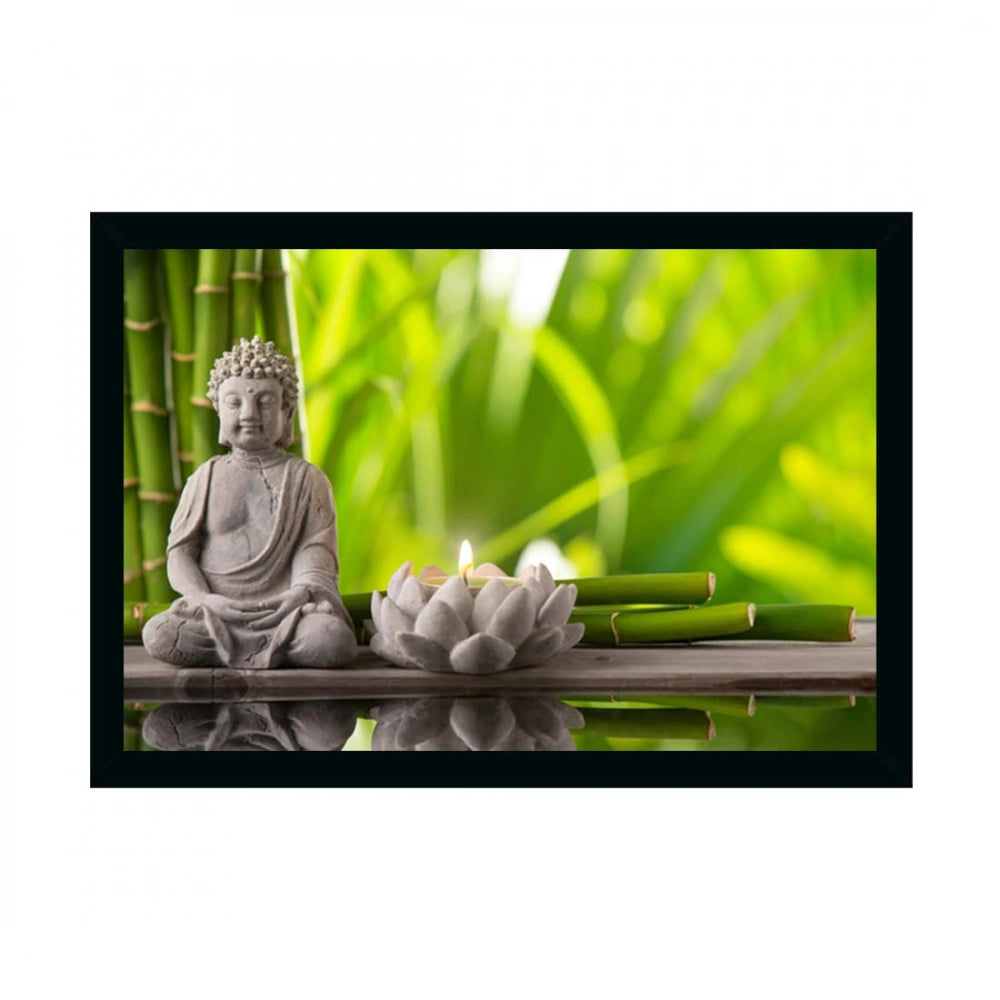 Multicolor Buddha painting on photo frame