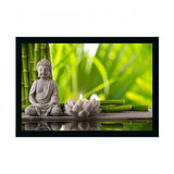 Multicolor Buddha painting on photo frame