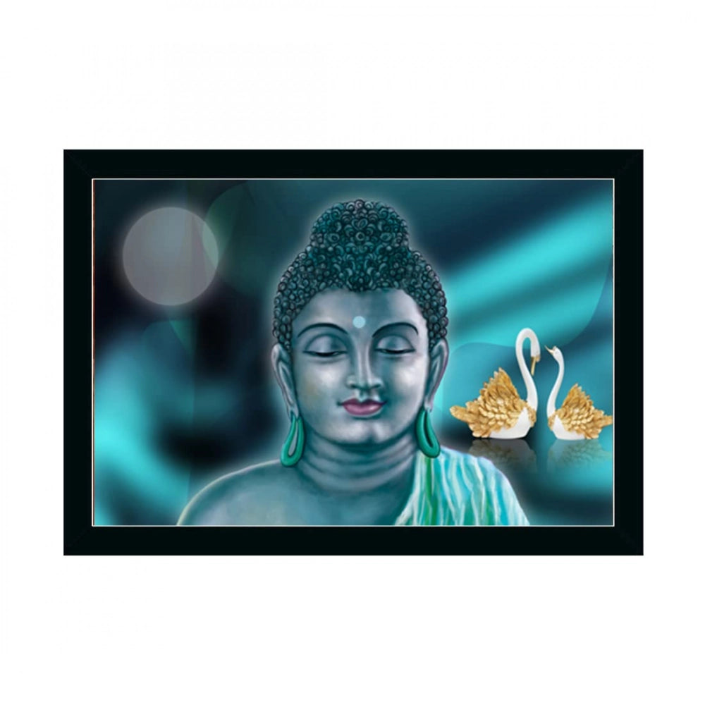 Multicolor Buddha painting with a photo frame