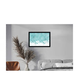Multicolored flower painting in synthetic photo frame