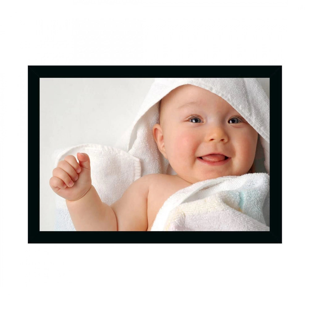 Baby photo painting, synthetic frame