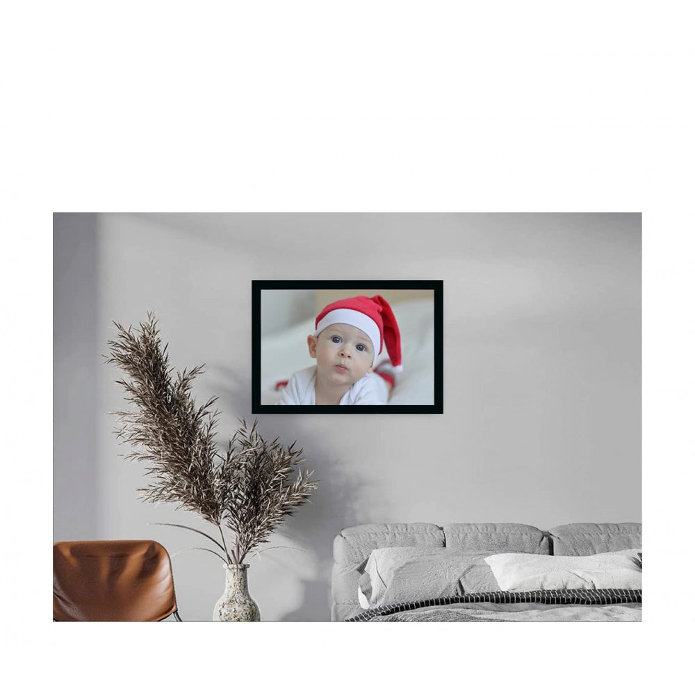Multicolored baby photo painting in synthetic frame