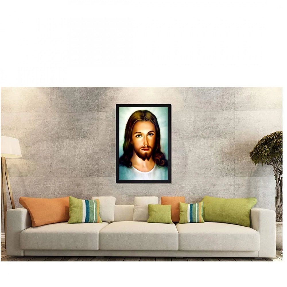 Multicolor photo frame painting of Jesus Christ