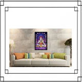 Lord Shiva wall painting in multicolored synthetic frame, religious art decoration