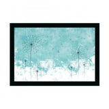 Flower painting with multicolored photo frame