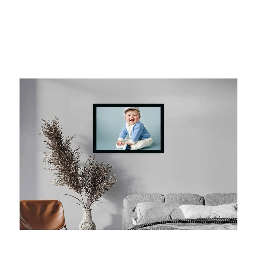 Colorful photograph painting portrait, with frame