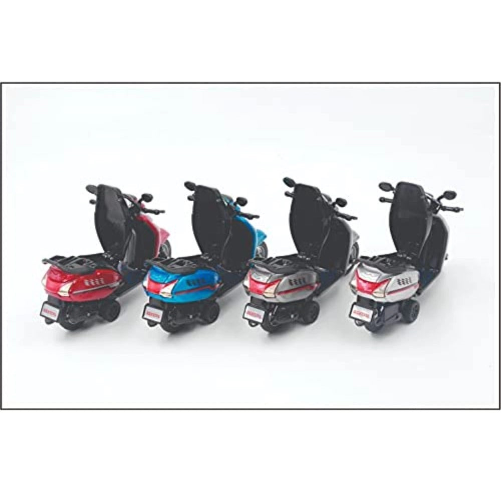Plastic Pullback Activa Scooter (White) - GillKart
