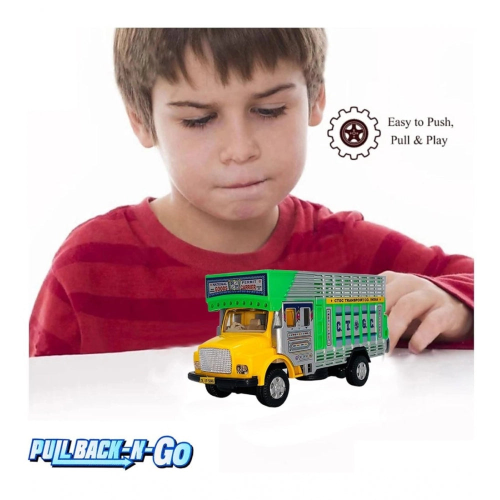 Plastic Public Resque Truck (Green &amp; Yellow) - GillKart