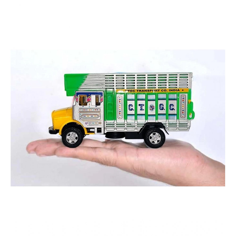 Plastic Public Resque Truck (Green &amp; Yellow) - GillKart