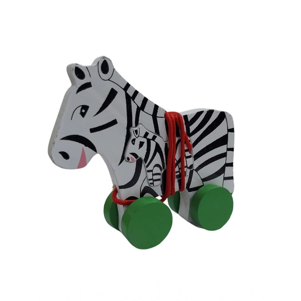 Multicolor Pull Along Toy For Babies  Toddlers Zebra (Multicolor) - GillKart