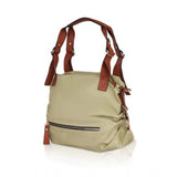 Green faux leather womens solid tote bag 150ml