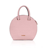 Pink faux leather ladies' long belt adjustable handbag