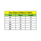 Men's Casual Short Sleeves Cotton Round Neck T-shirt (Mustard)