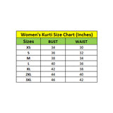 Women's wine-colored cotton blended printed 3/4th sleeve V neck kurti with vibrant pattern detail