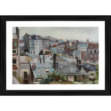 Multi-colored wood framed painting of Vincent's Studio 1886, lightweight wall mount for photo display