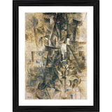 Multicolor wooden framed painting "The Piano Accordionist 1911" for wall mount, lightweight design