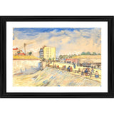 Gate in the Paris Ramparts 1887 painting, wooden photo frame with multicolor art display