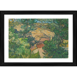Multicolor wood framed Entrance to a Quarry painting with lightweight wall mount, 14x18 size, displaying vibrant landscape art